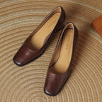 Oriel Leder Quadrat Pumps