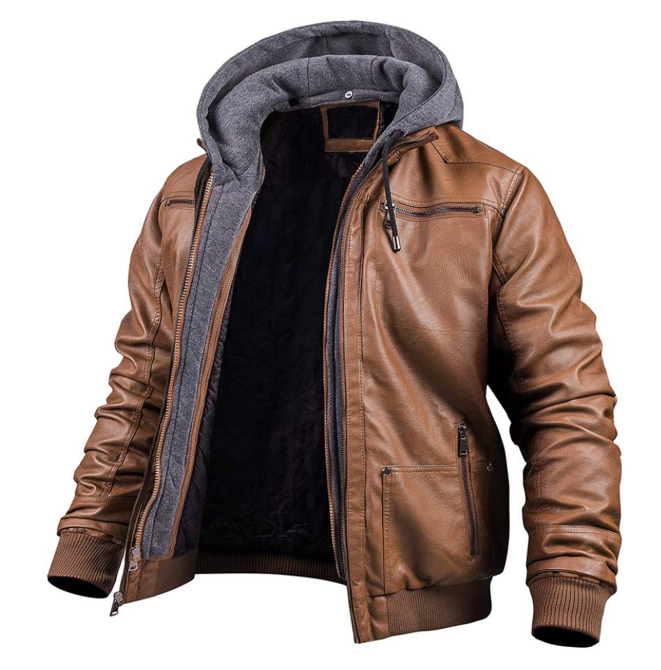 Jonathan | Hochwertige Kunstleder Winterjacke