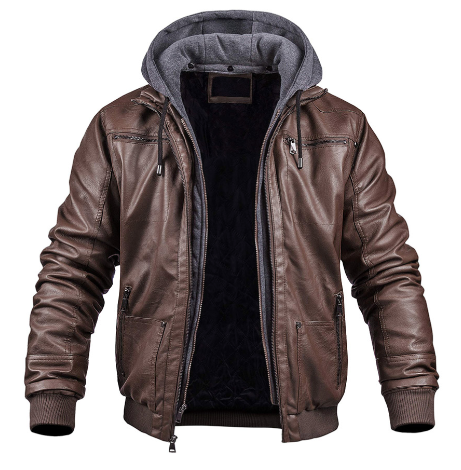Jonathan | Hochwertige Kunstleder Winterjacke
