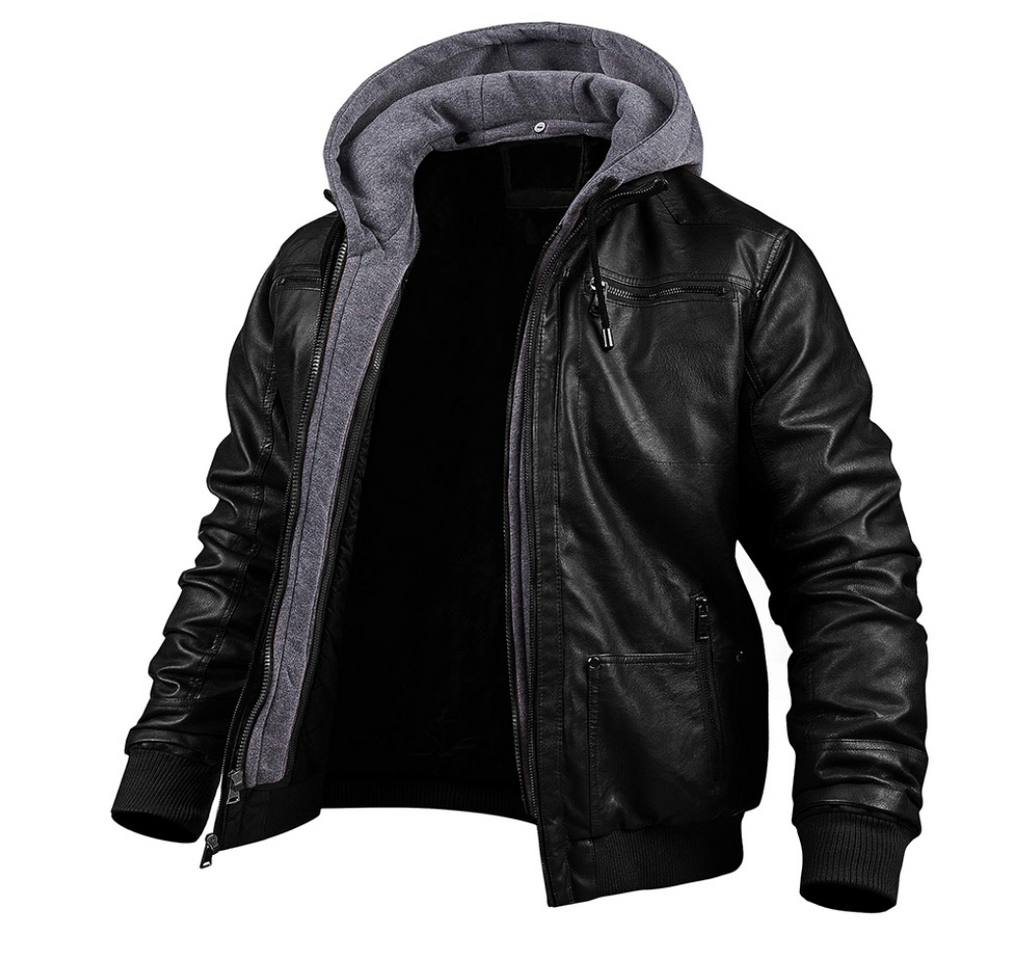 Jonathan | Hochwertige Kunstleder Winterjacke