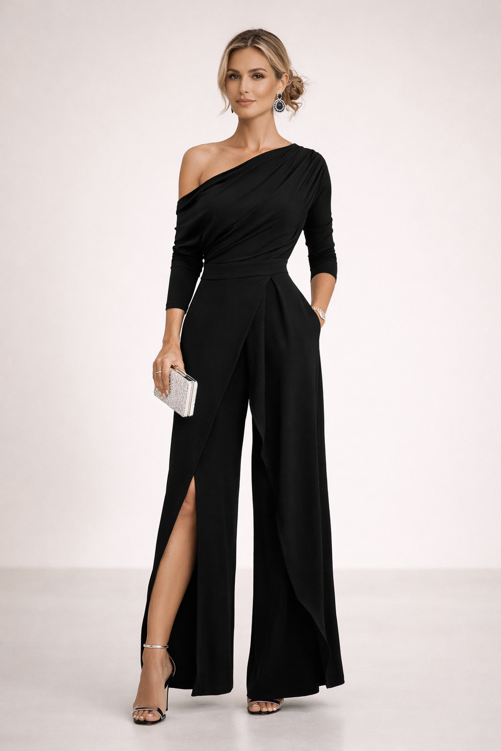 Edie - Eleganter Ein-Schulter-Jumpsuit