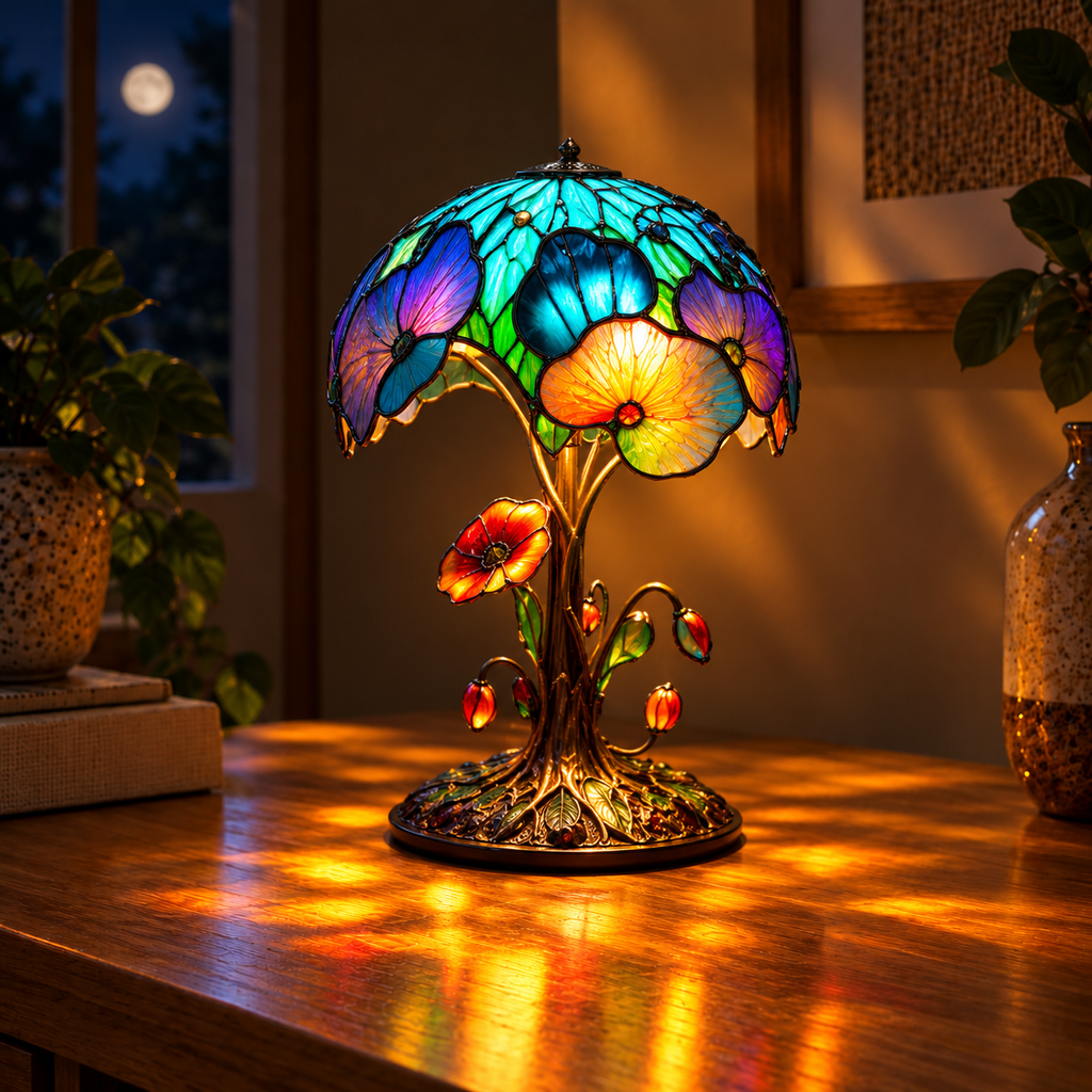 Boho Chic Paddenstoel Bloem Lamp