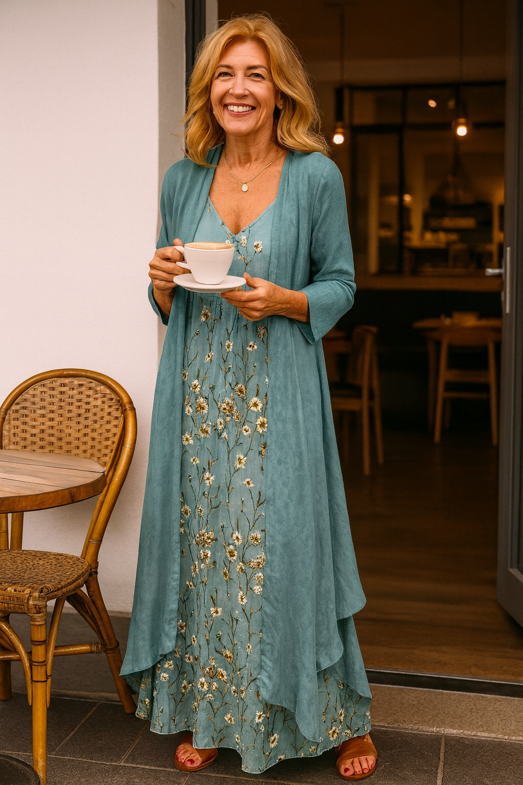 Mariselle | Elegantes Zwei-Teile Maxi-Set