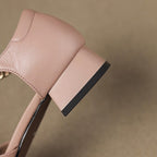 Elvane Schnalle Leder Mary-Janes
