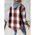 Maia | Karierte Jacke mit Lockerer Passform und Kapuze