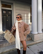 Irene | Vintage-Oversize-Mantel mit Taschen