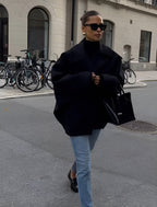 Irene | Vintage-Oversize-Mantel mit Taschen