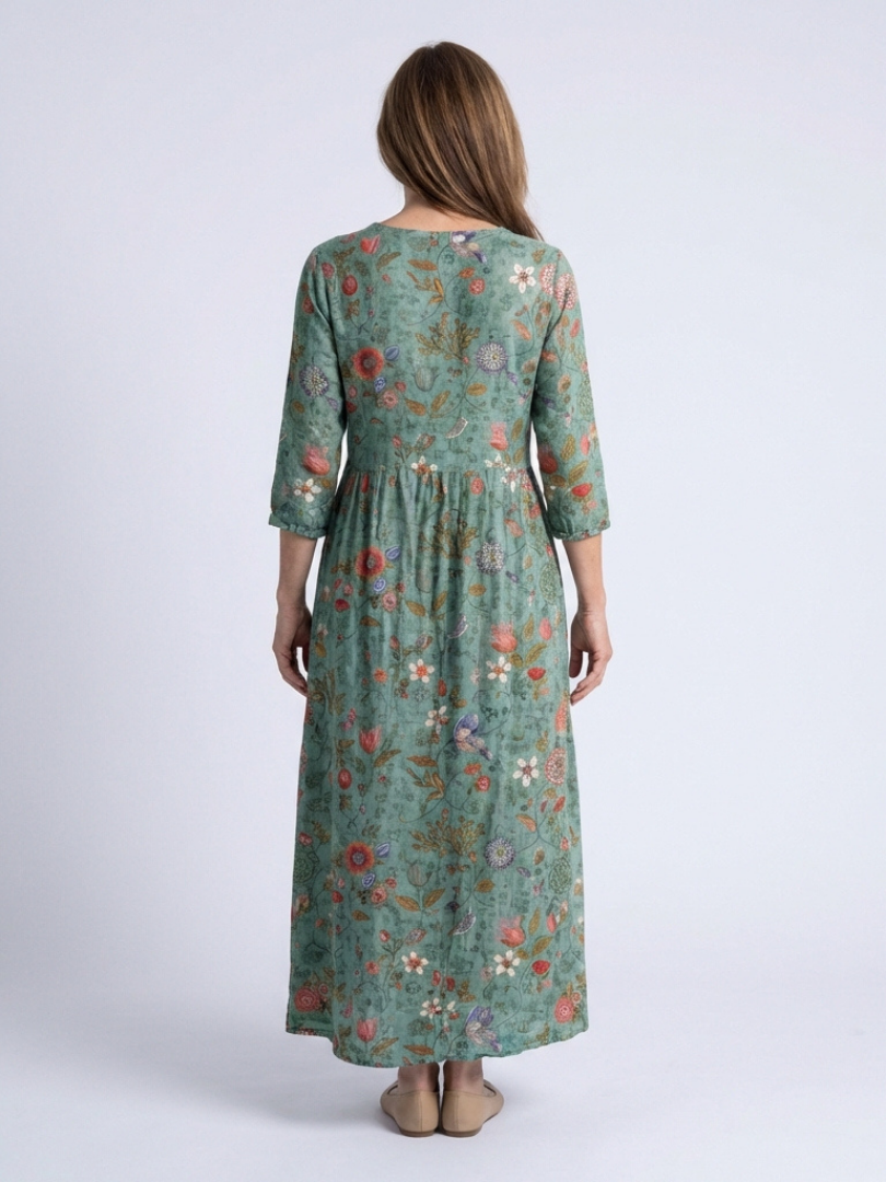 MARINA | BLUMEN MAXIKLEID