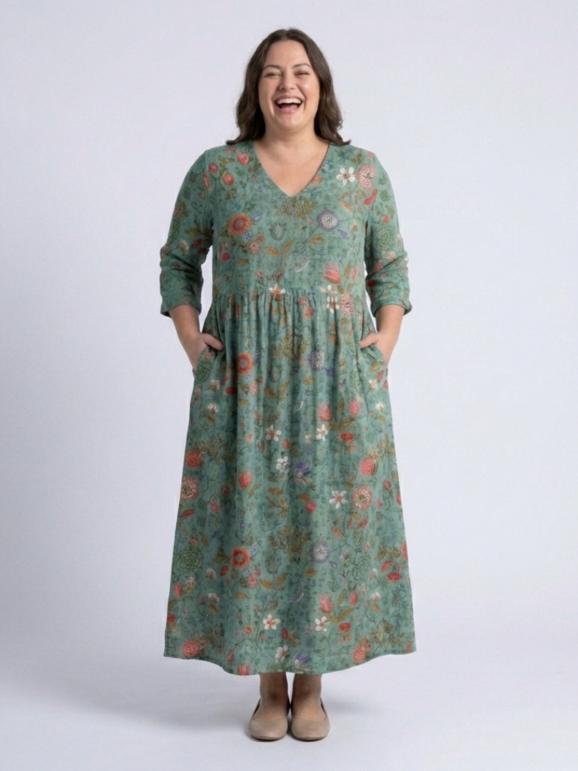 MARINA | BLUMEN MAXIKLEID