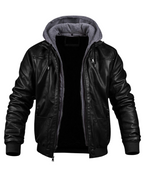 Jonathan | Hochwertige Kunstleder Winterjacke