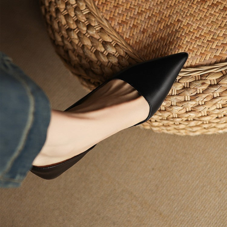 Orlisse Leder Kitten Heel Pumps
