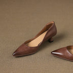 Calenne Leder Kitten Heels