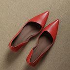 Orlisse Leder Kitten Heel Pumps