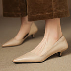 Orlisse Leder Kitten Heel Pumps