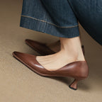 Calenne Leder Kitten Heels