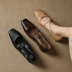 Marvane Leder Kitten Heels