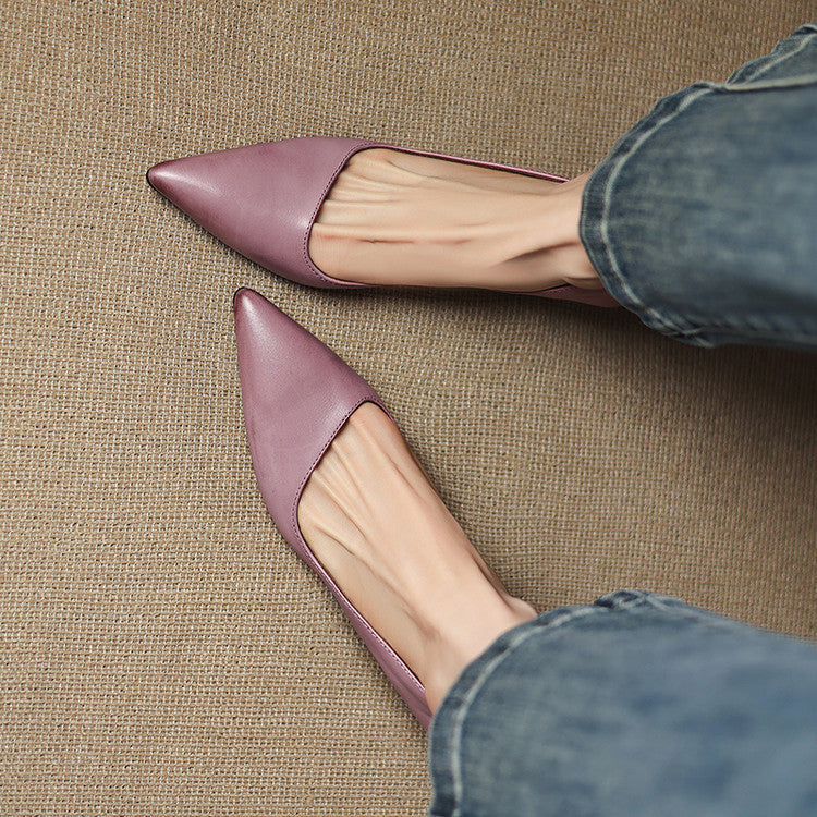 Orlisse Leder Kitten Heel Pumps