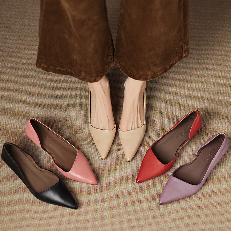 Orlisse Leder Kitten Heel Pumps