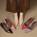 Orlisse Leder Kitten Heel Pumps