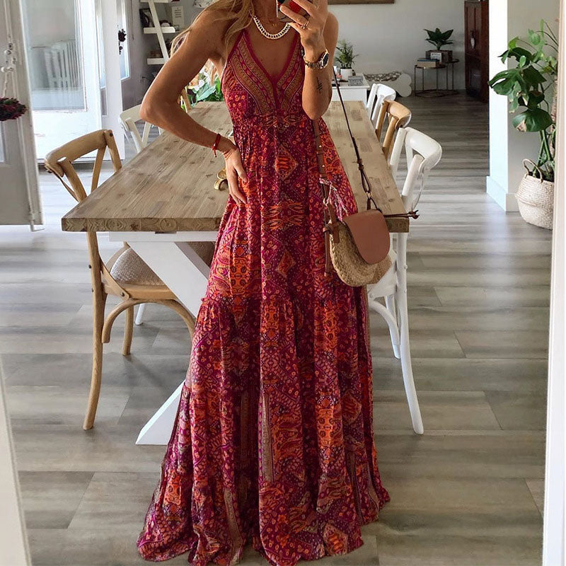 Weren | V-Ausschnitt Maxikleid
