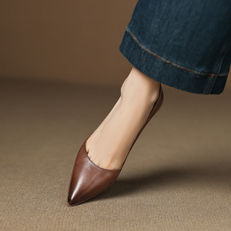 Calenne Leder Kitten Heels