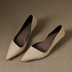 Orlisse Leder Kitten Heel Pumps