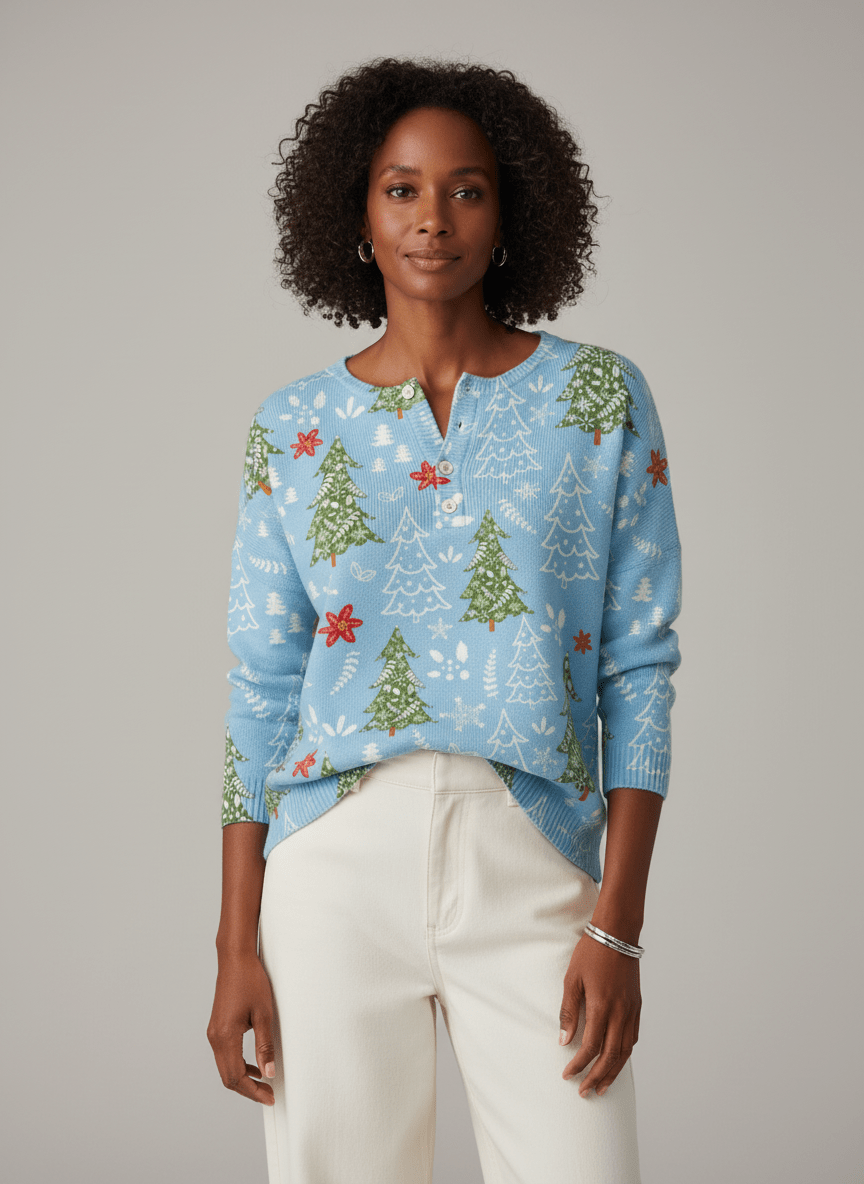 Rosanna | Henley Weihnachts-Pullover