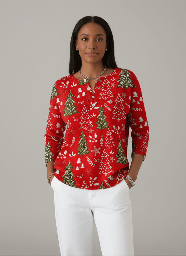 Rosanna | Henley Weihnachts-Pullover