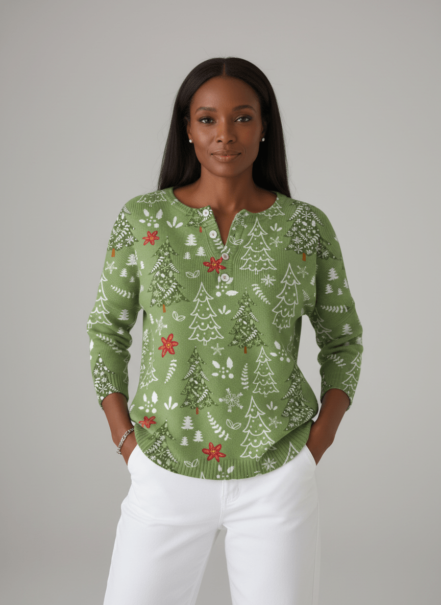 Rosanna | Henley Weihnachts-Pullover
