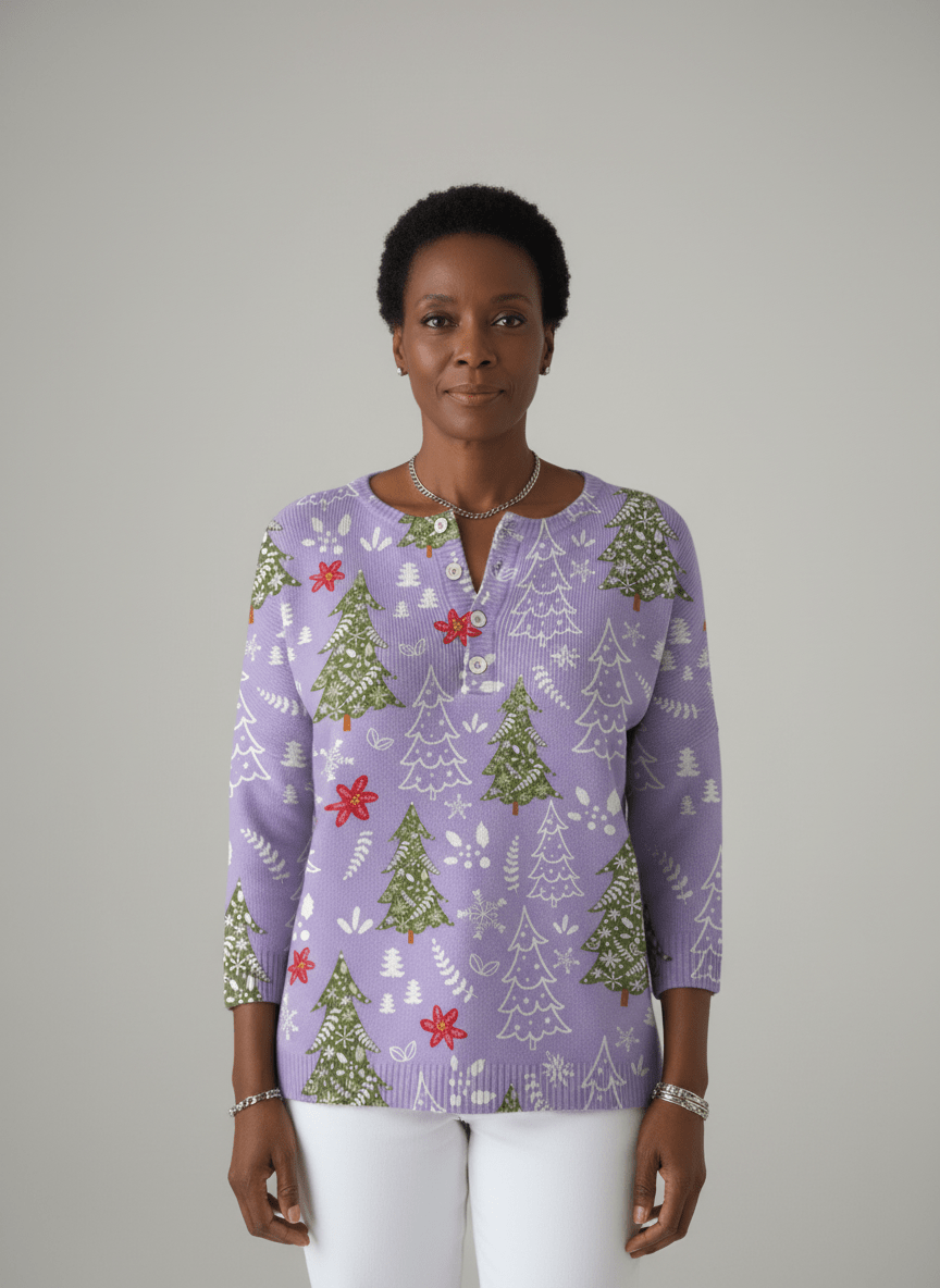 Rosanna | Henley Weihnachts-Pullover