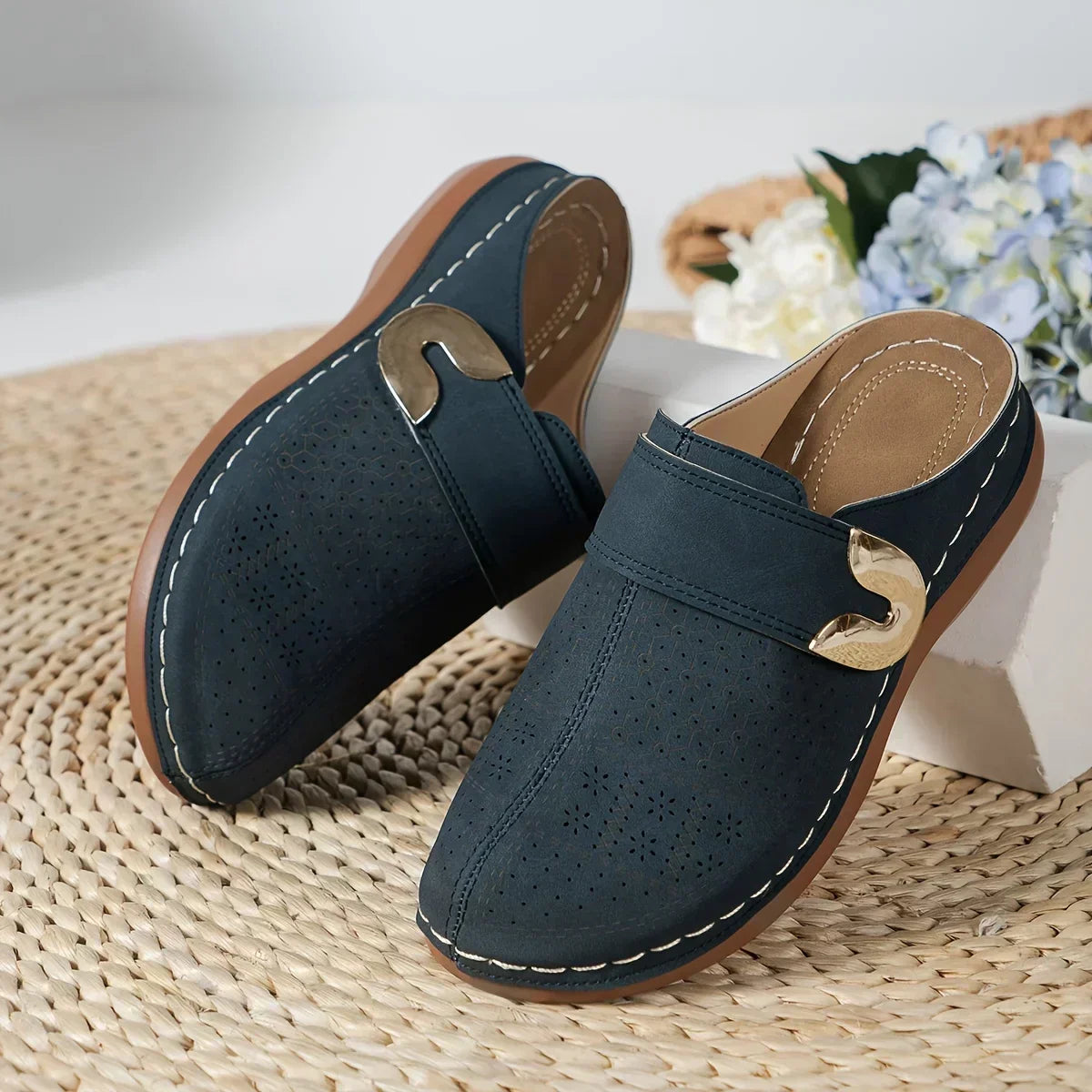 Elva | Schicke Stützende Keil Sandalen