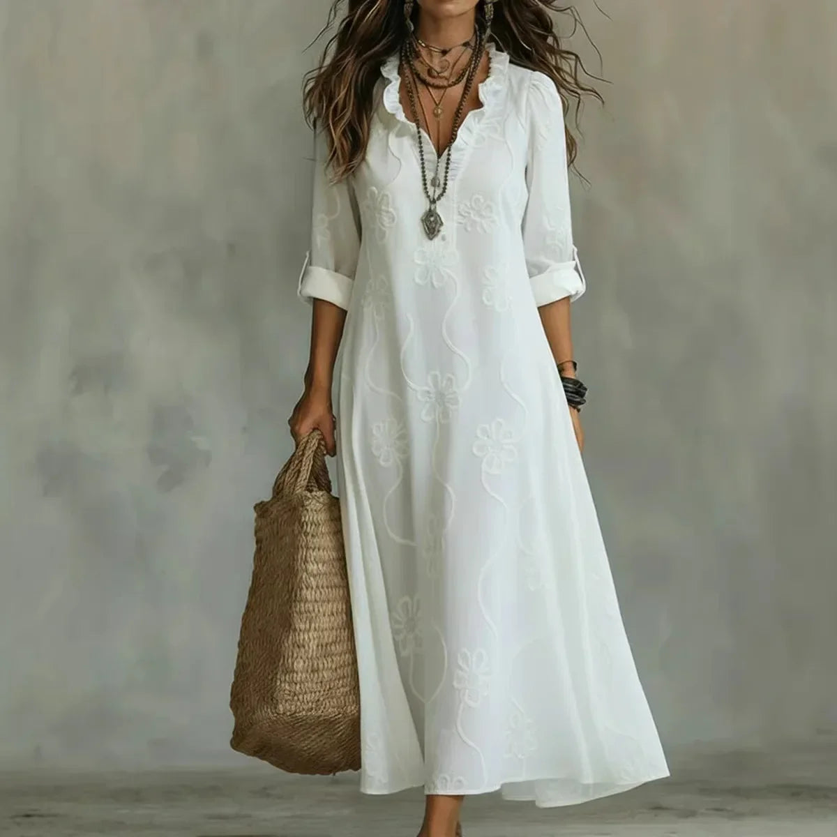 Sienna™ |  Bauchkaschierendes Sommerkleid mit Blumenmuster