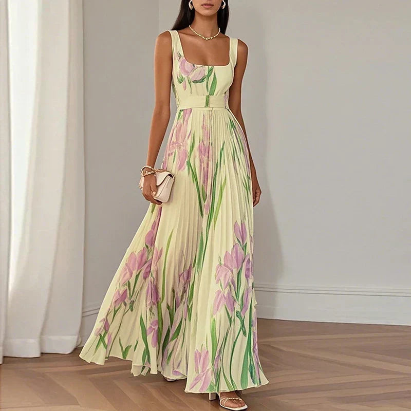 Oriah | Florales A-Linien Maxikleid