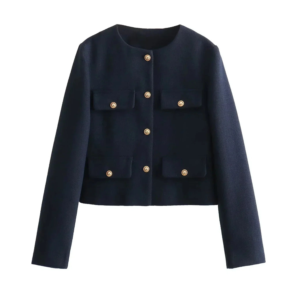 Sara | Elegante Jacke mit Goldknöpfen