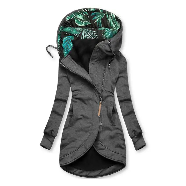 Kaycee | Langer Slim-Fit Hoodie