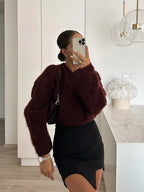 Tess | Burgundy Sweater