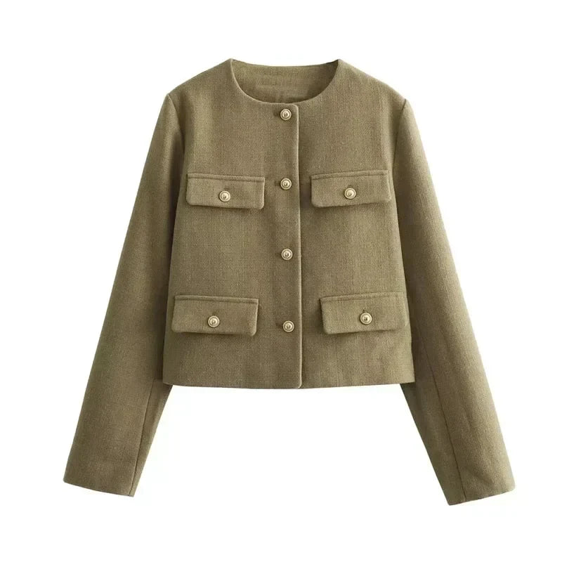 Sara | Elegante Jacke mit Goldknöpfen