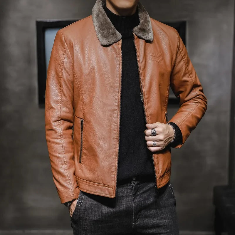 Tobias | Elegante Kunstlederjacke