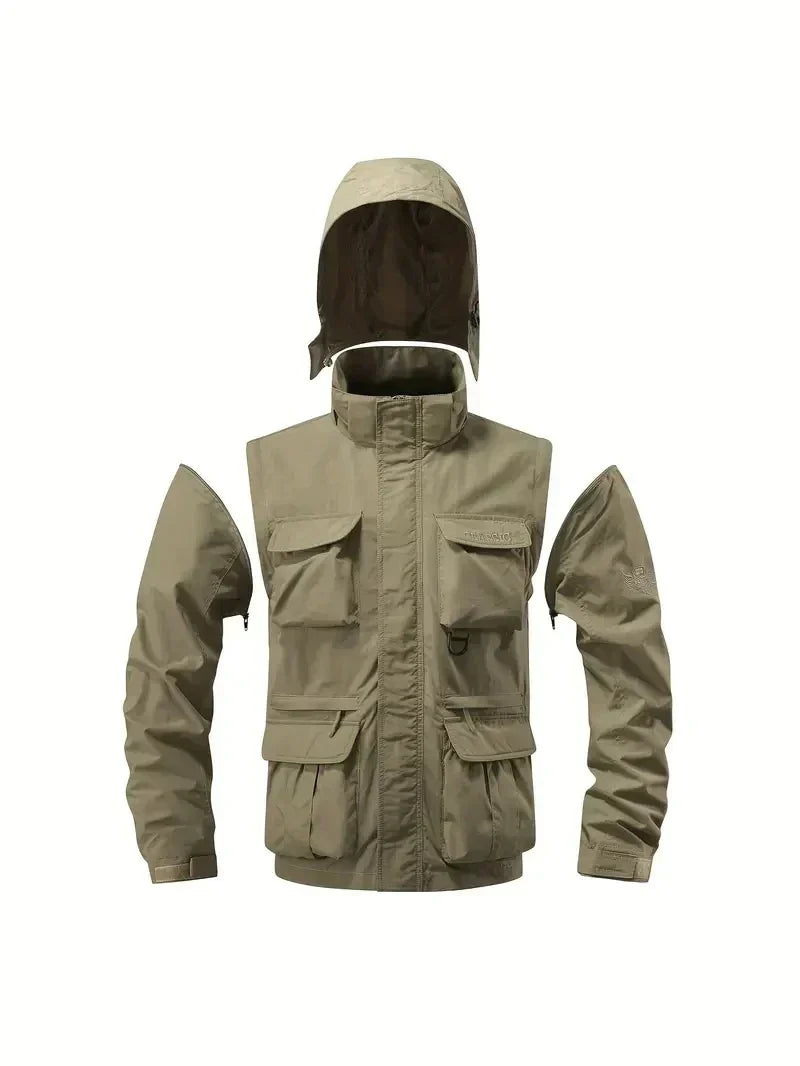 Evra | 2-in-1 Windjacke mit integrierten Handwärmern