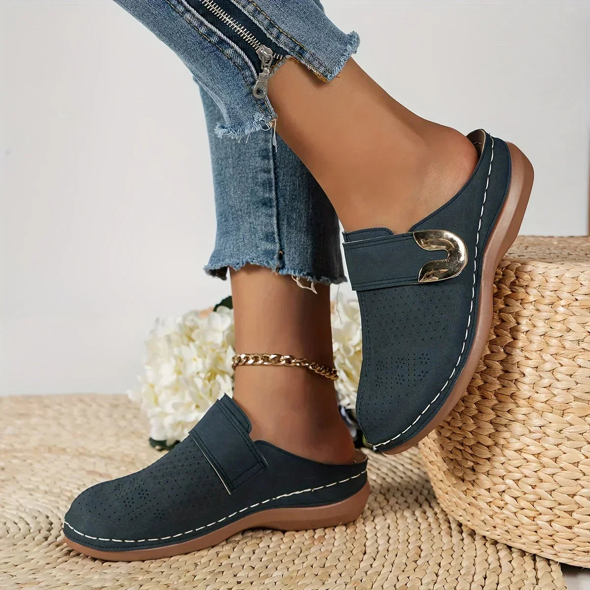 Elva | Schicke Stützende Keil Sandalen