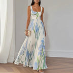 Oriah | Florales A-Linien Maxikleid