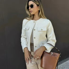Sara | Elegante Jacke mit Goldknöpfen
