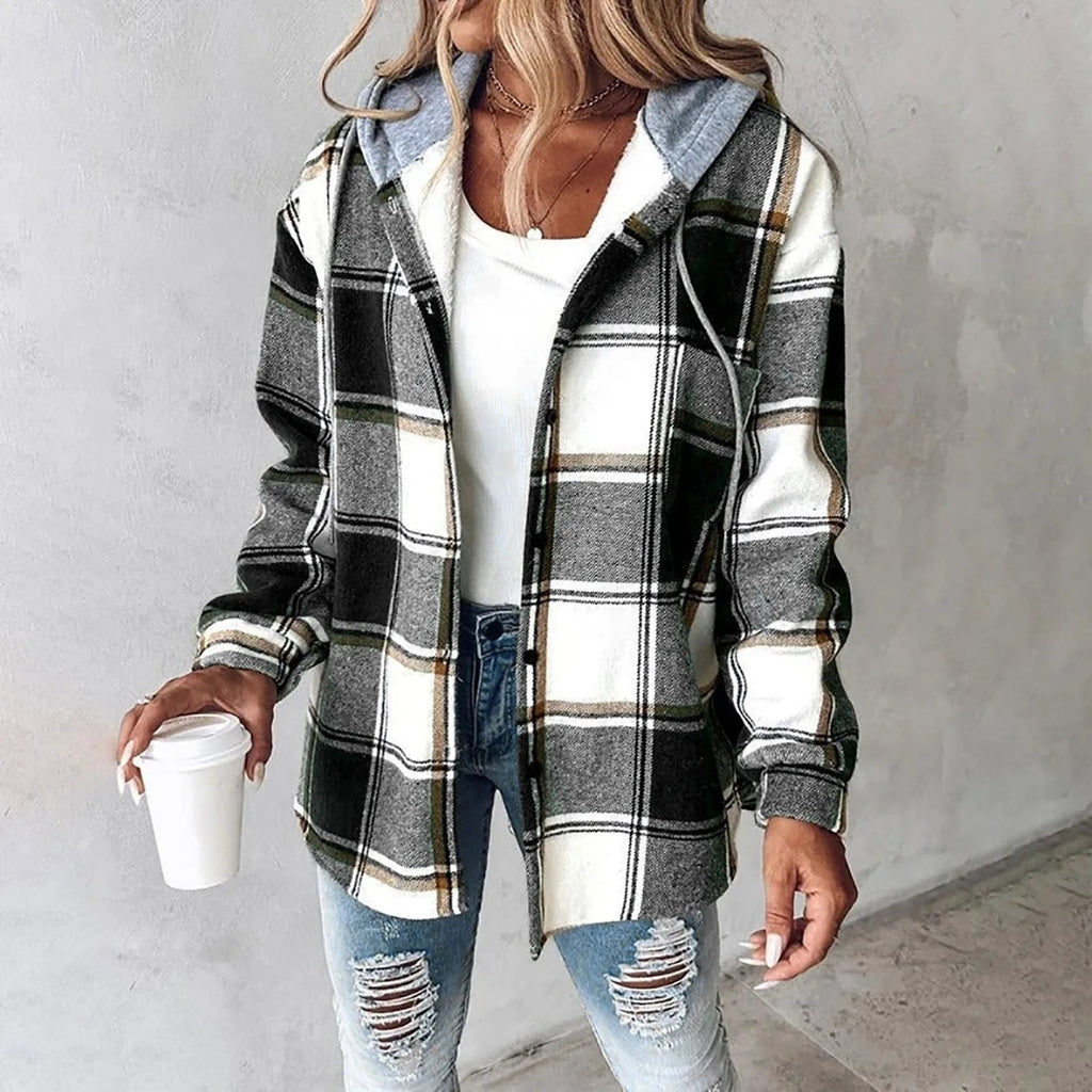 Khyra | Stylische karierte Jacke
