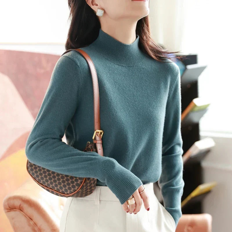 Oliva | Pullover mit Polokragen
