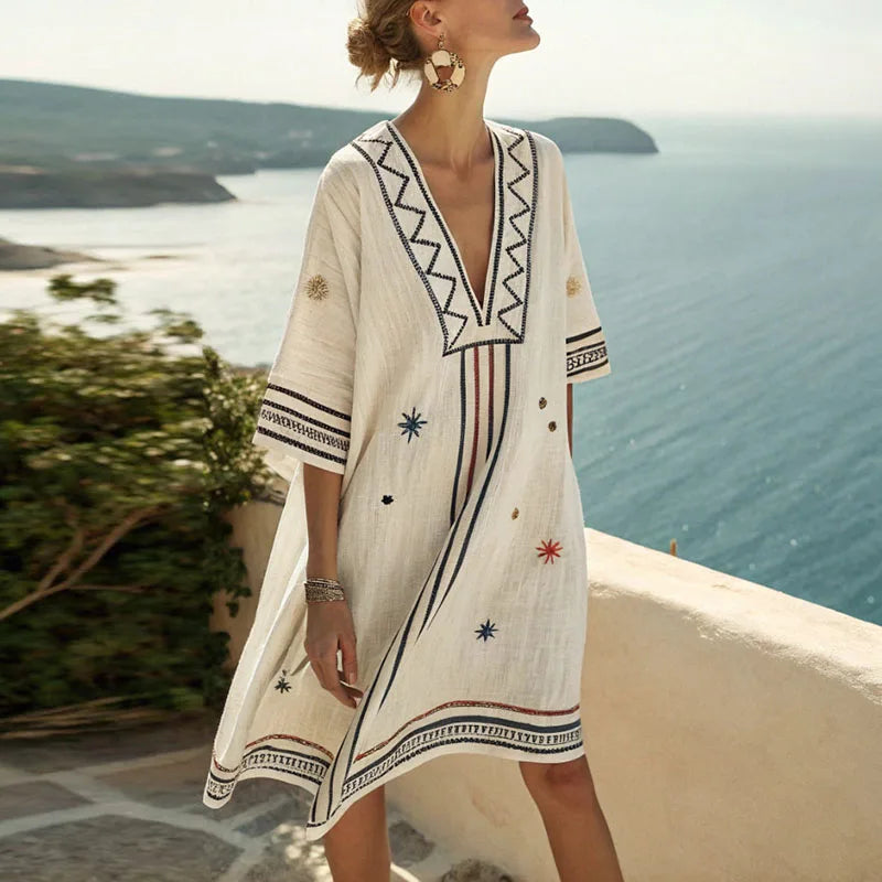 Naomi - Elegantes und vielseitiges Strandkleid für die Sommertage