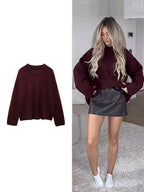 Tess | Burgundy Sweater