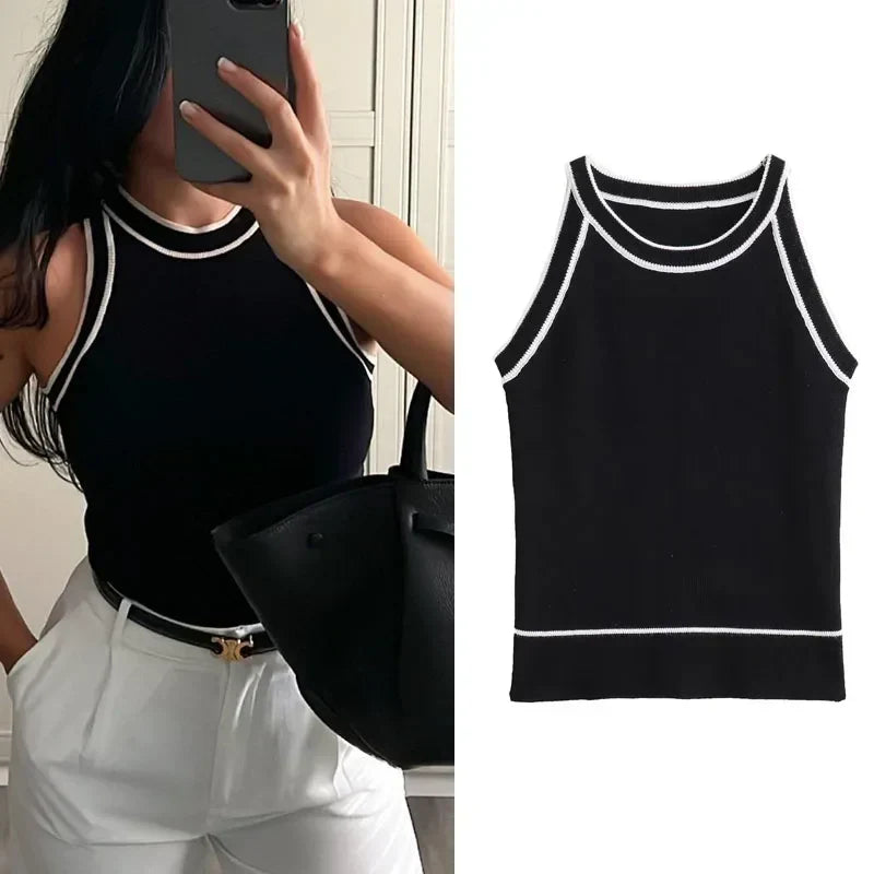 Odille | Black and White Blouse