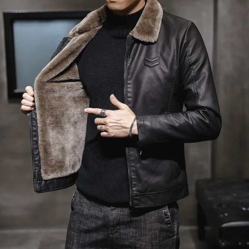 Tobias | Elegante Kunstlederjacke