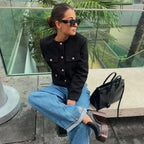 Sara | Elegante Jacke mit Goldknöpfen