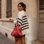 Gerda | Pullover mit Rundhalsausschnitt und Streifen